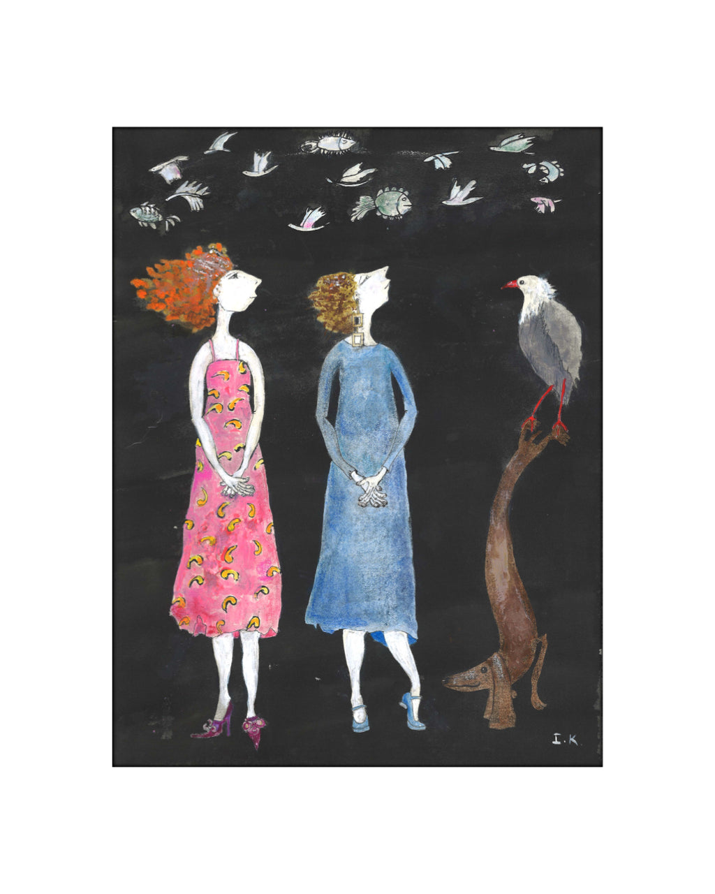 FourFishElevenBirdsOneDogTwoSisters