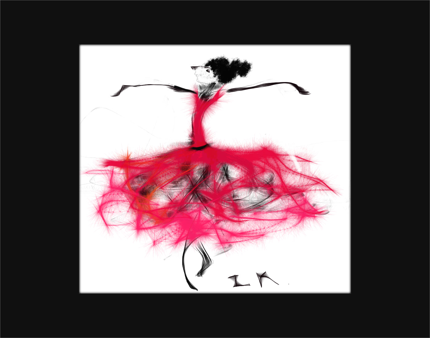 Dancer in Red Dress