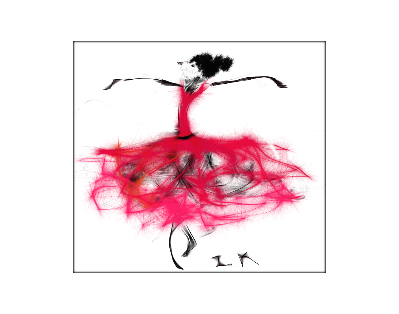 Dancer in Red Dress